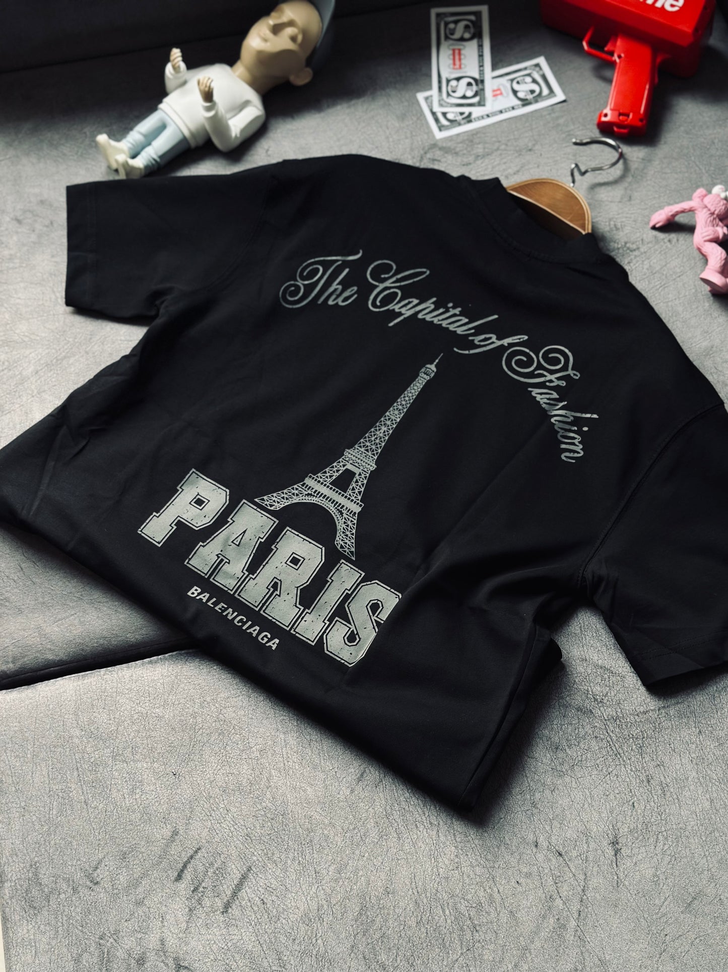 CAMISETA OVERSIZE TC BAL NEGRA TORRE PARIS