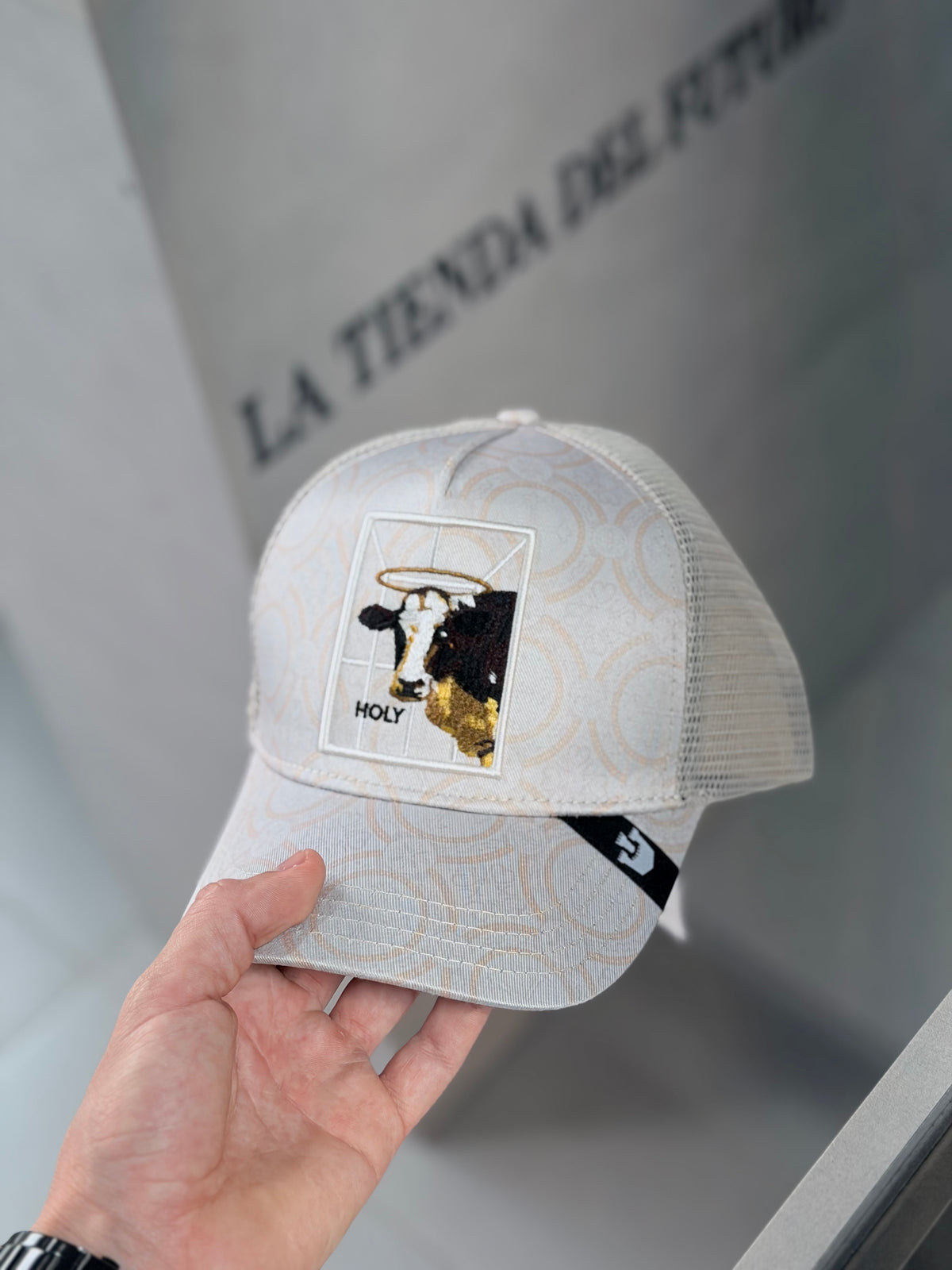 GORRA GOO GRIS VACA