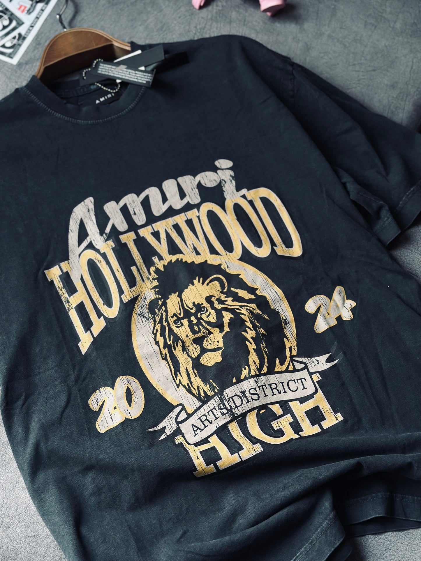 CAMISETA OVERSIZE TC AMI GRIS HOLLYWOOD