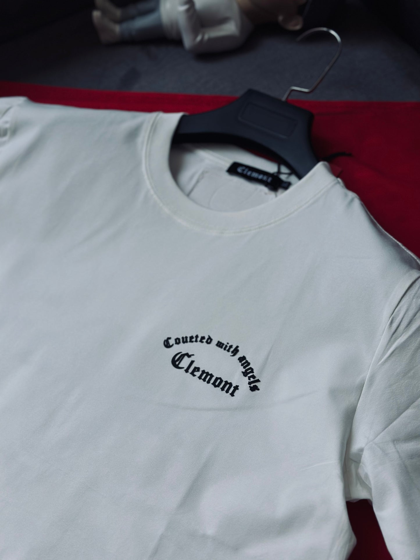 CAMISETA SLIM CLE BLANCA MARCO AMARILLO