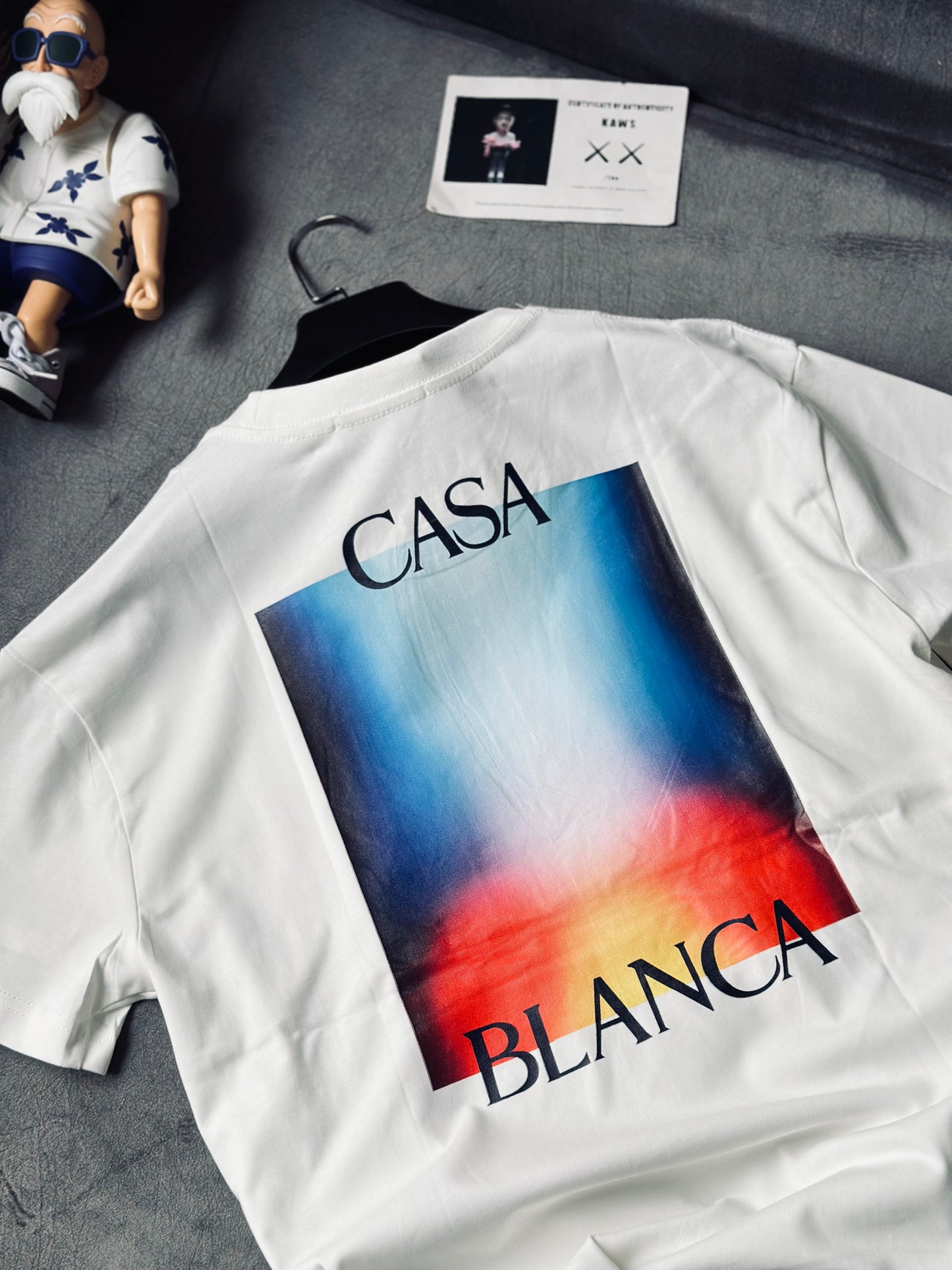 CAMISETA OVERSIZE CAS BLANCA COLOR DEGRADADO