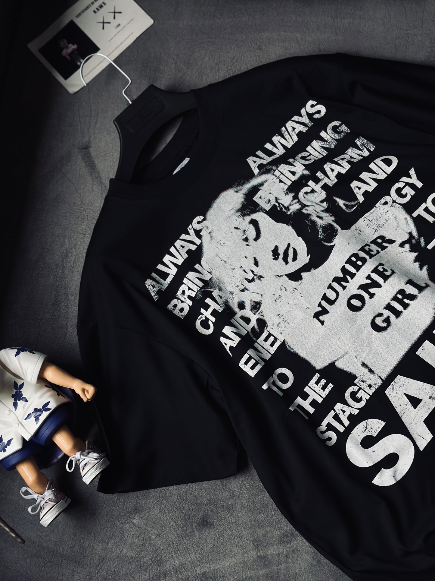 CAMISETA OVERSIZE SAI NEGRA #1GIRL
