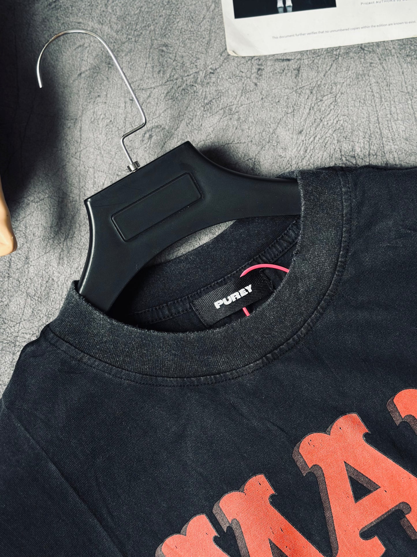 CAMISETA OVERSIZE PUR NEGRA MAZORCA