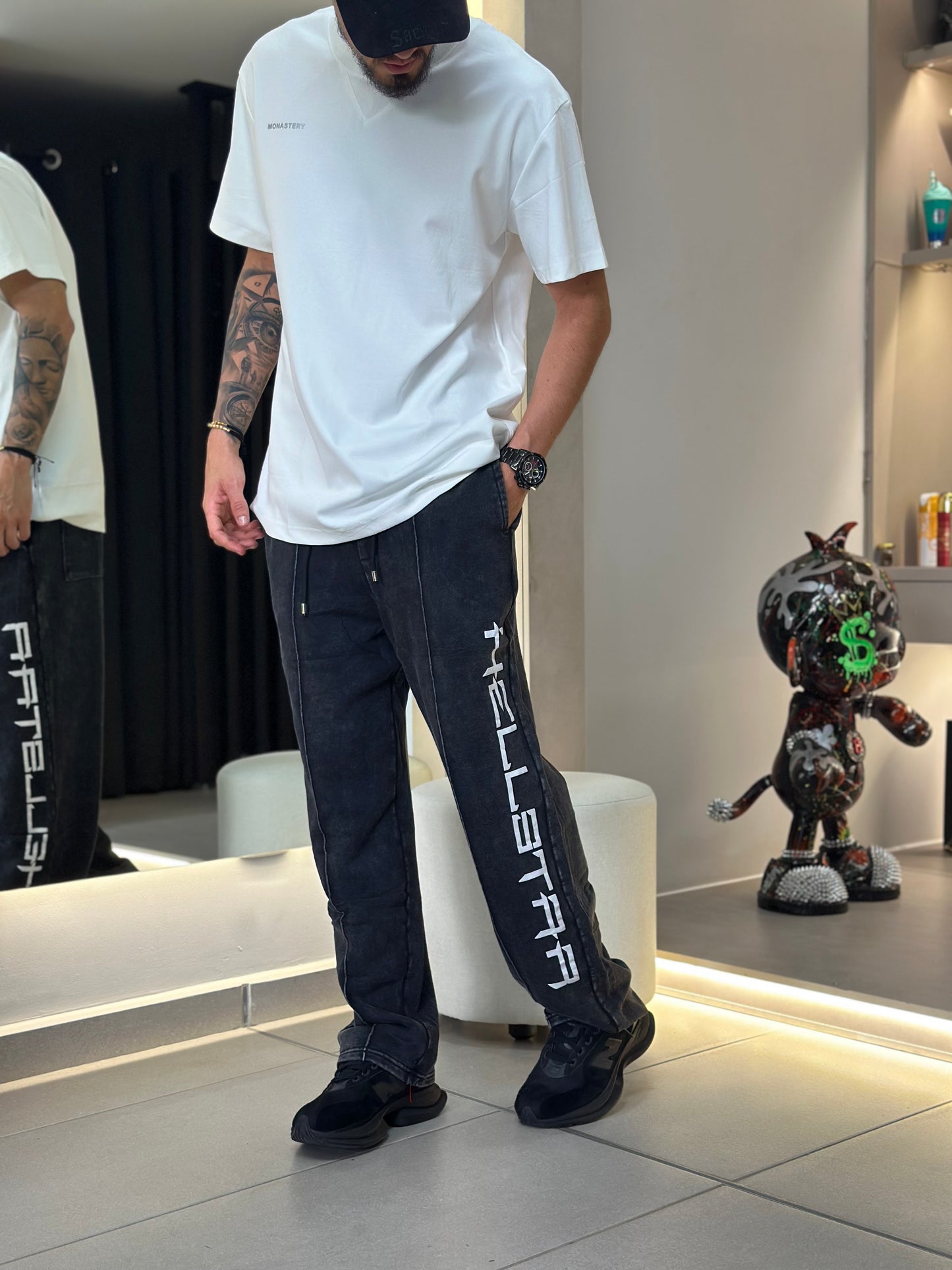 SUDADERA HEL GRIS DESVANECIDO HEL BLANCO
