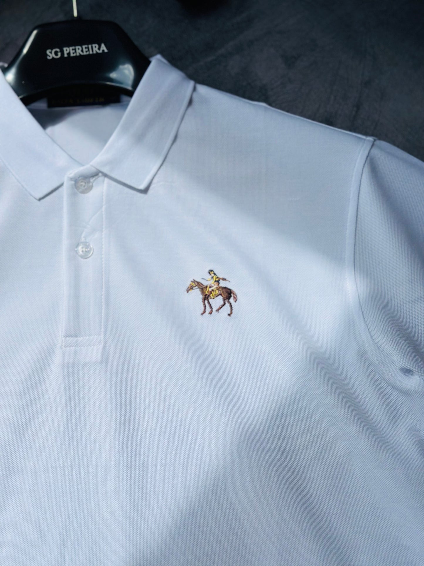 CAMISETA POLO RAL BLANCA CABALLO