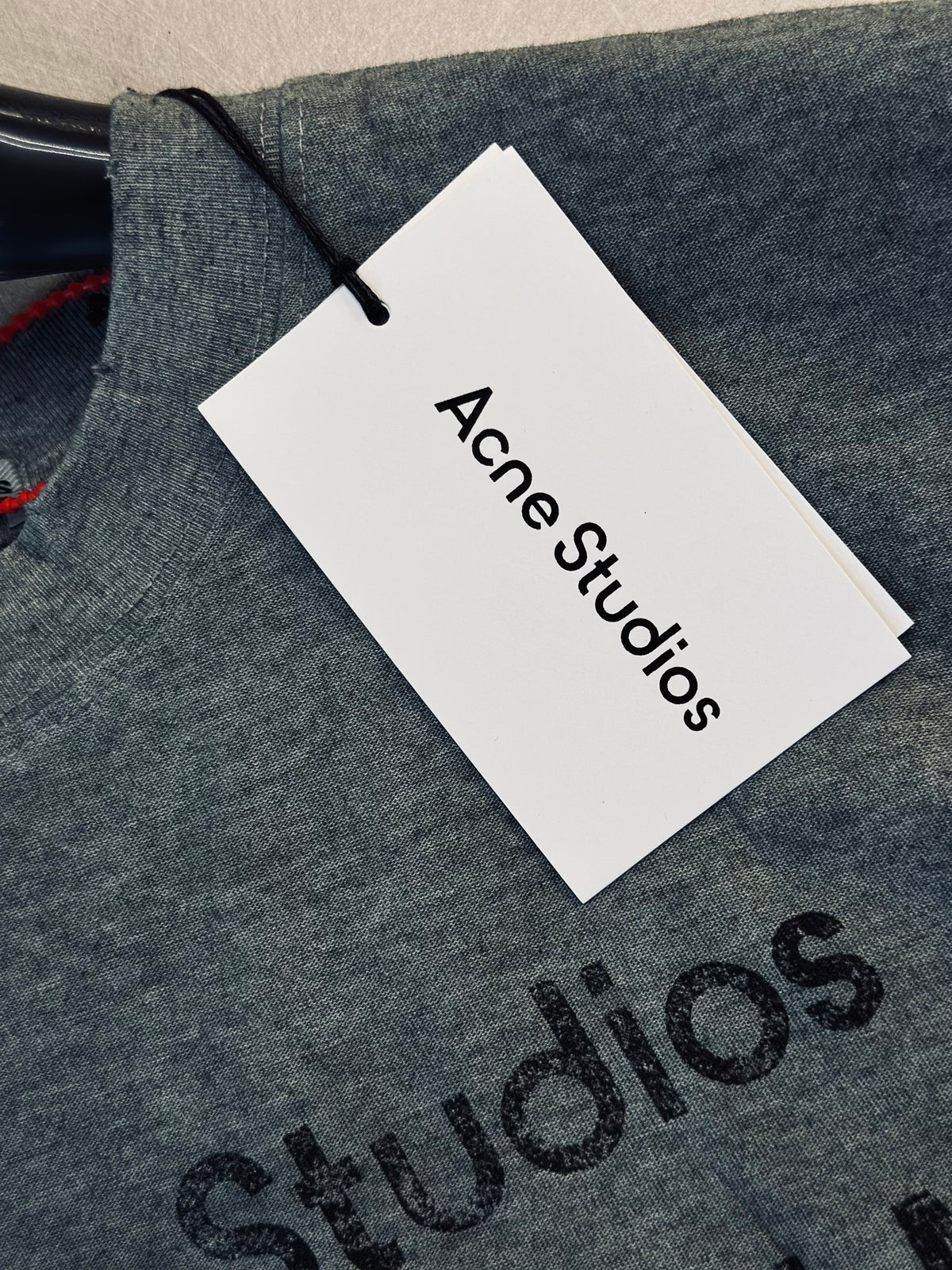 CAMISETA OVERSIZE ACN GRIS CLARO DESGASTE 1996