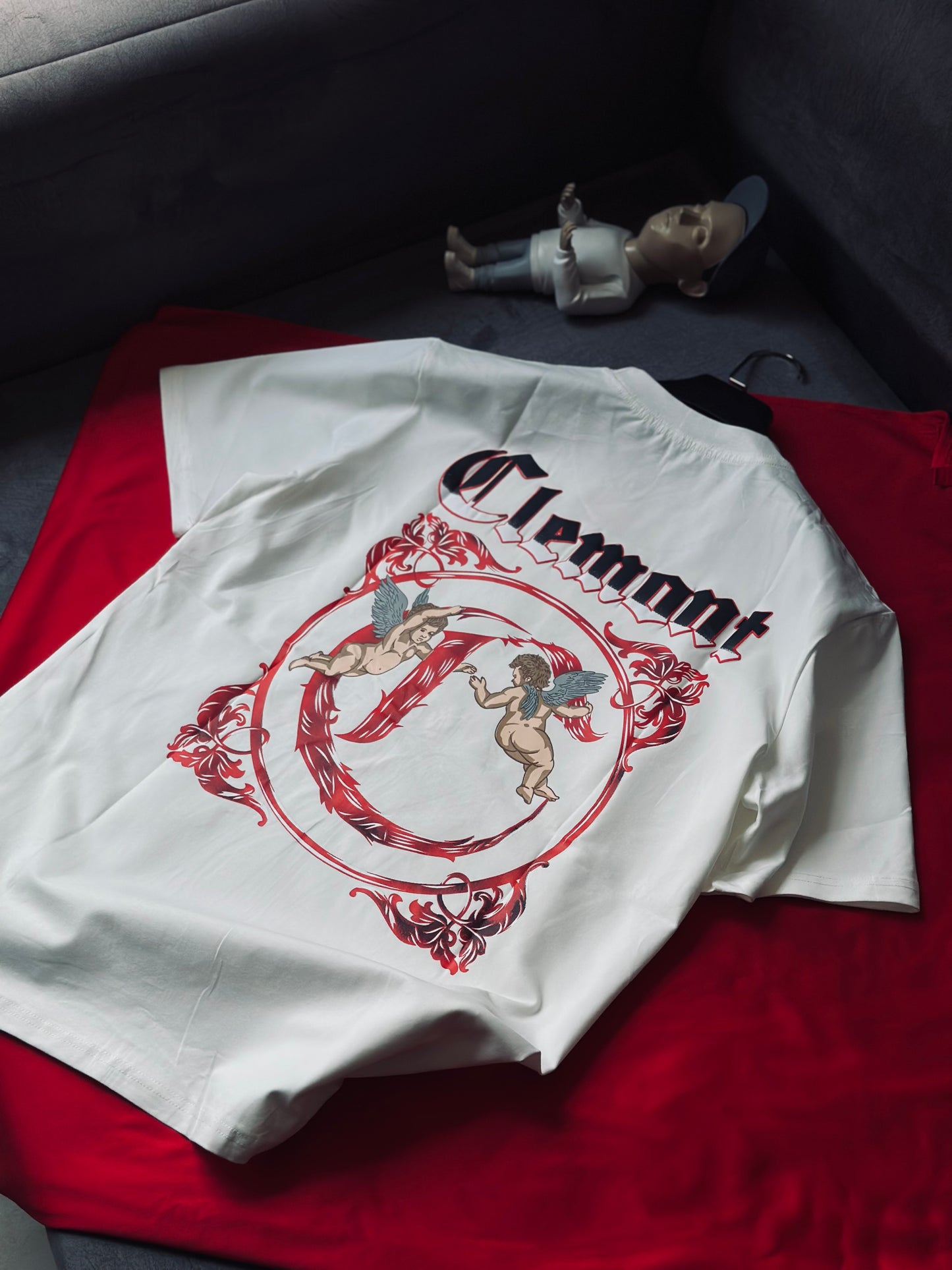 CAMISETA SLIM CLE BLANCA C DOS ANGELES