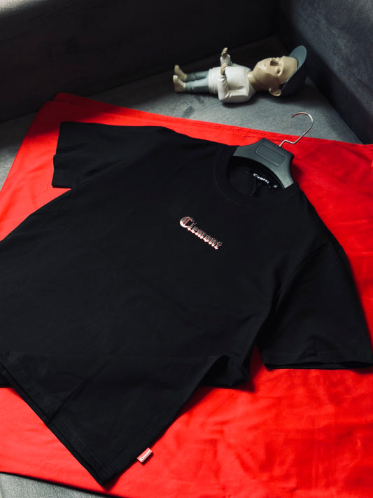 CAMISETA SLIM CLE NEGRA C DOS ANGELES
