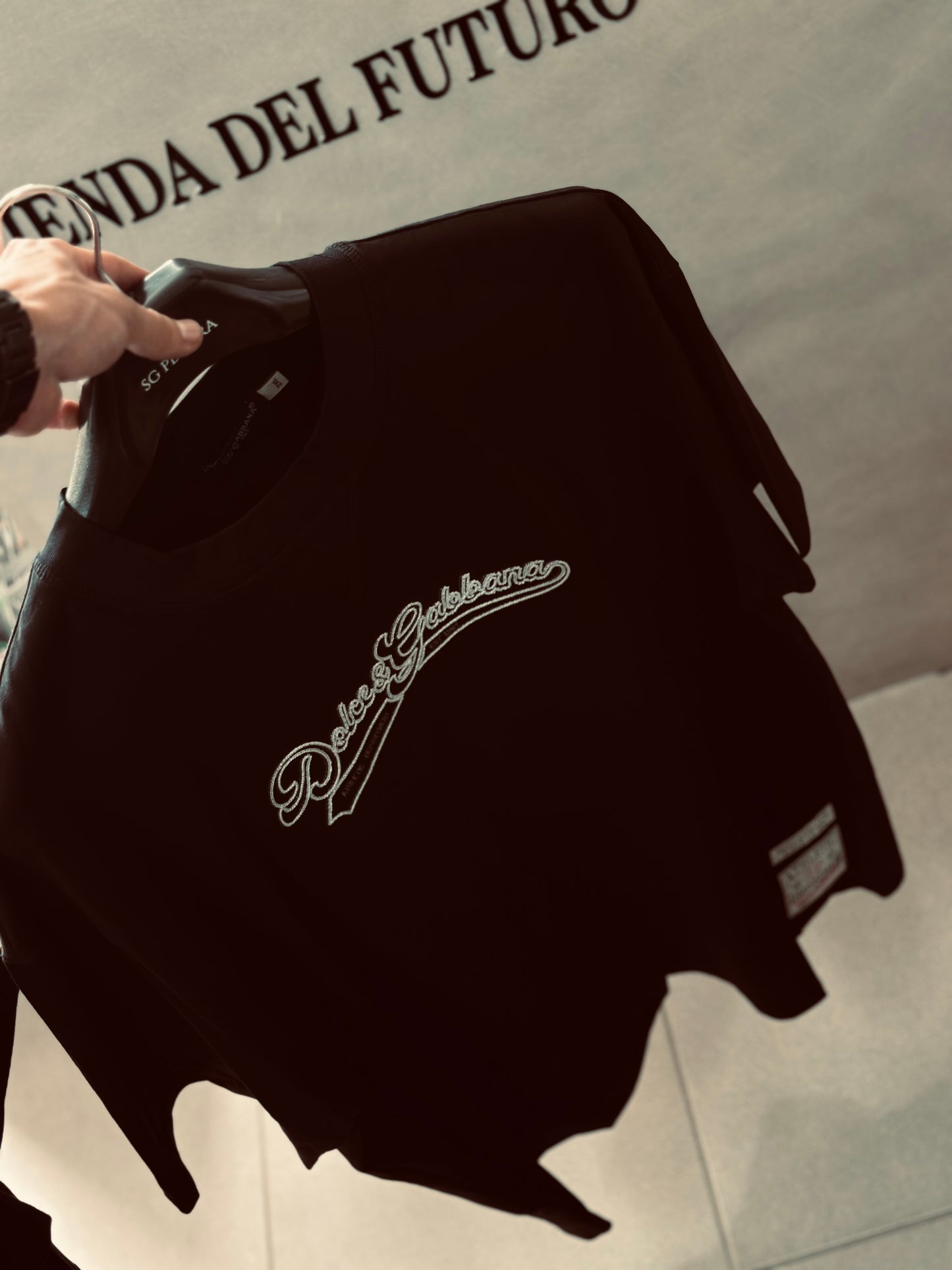 CAMISETA OVERSIZE DOL NEGRA DOLCE TEJIDO