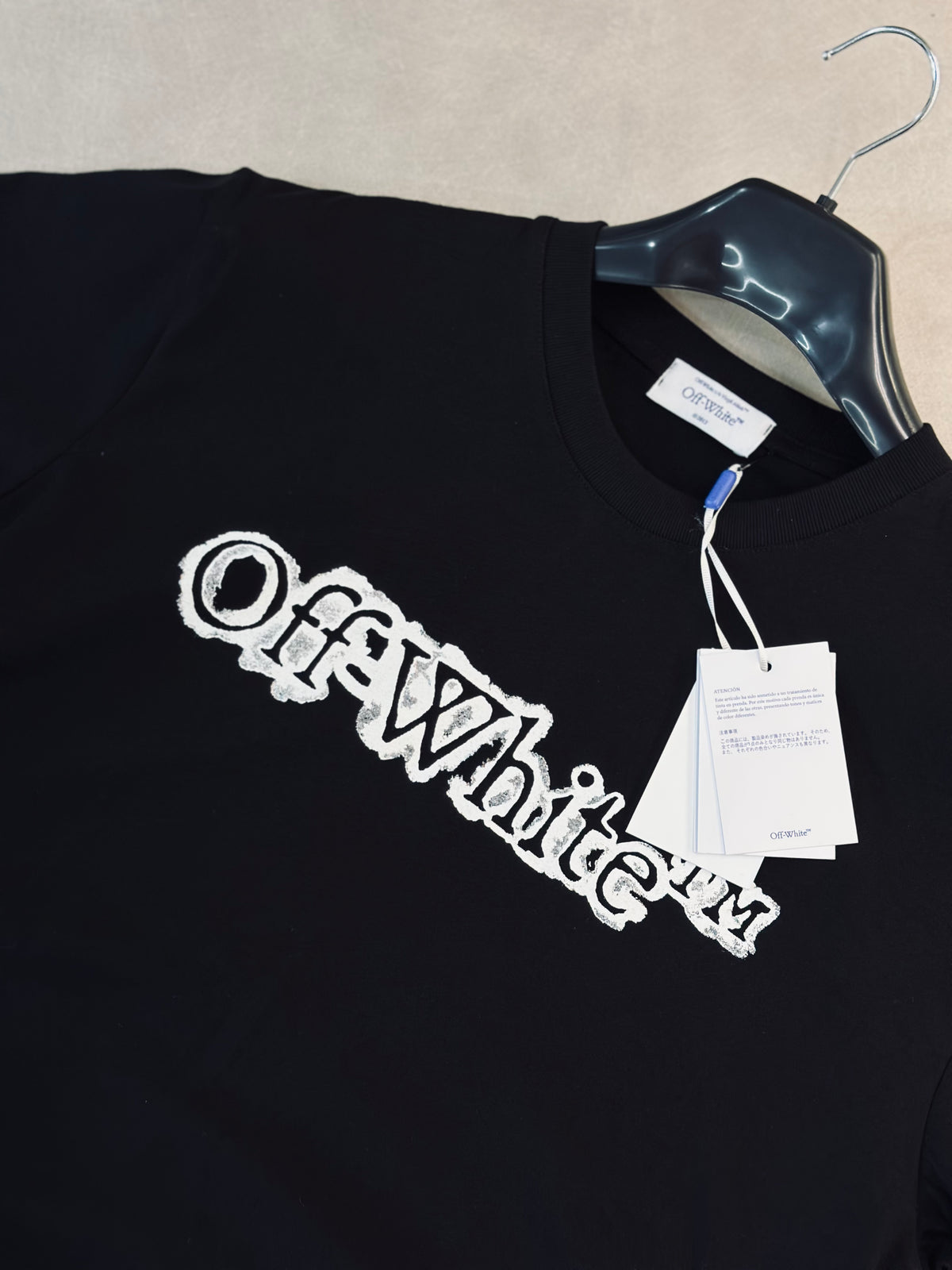 CAMISETA OVERSIZE OFF NEGRA "X" BLANCO