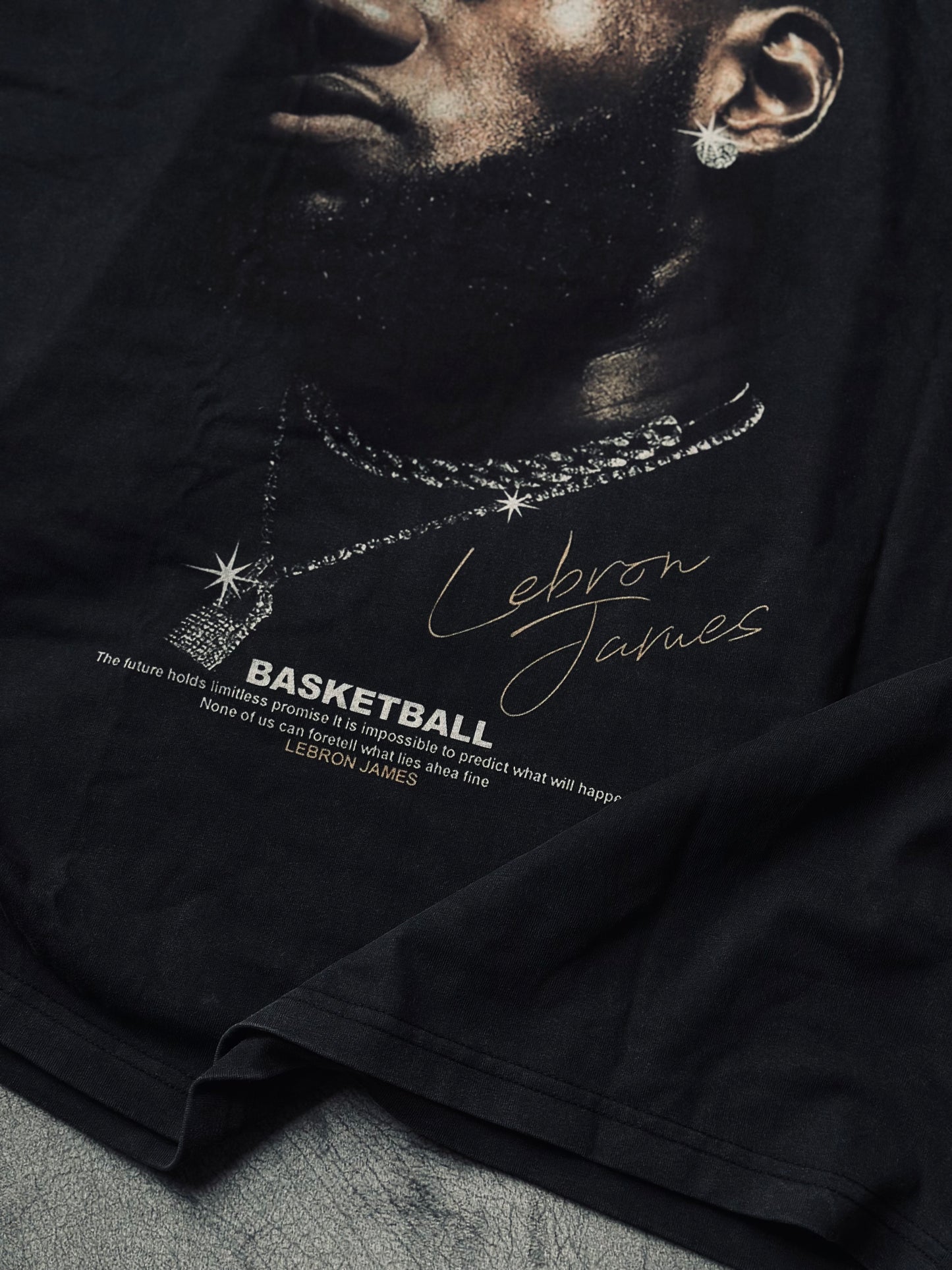 CAMISETA OVERSIZE SAI GRIS LEBRON JAMES