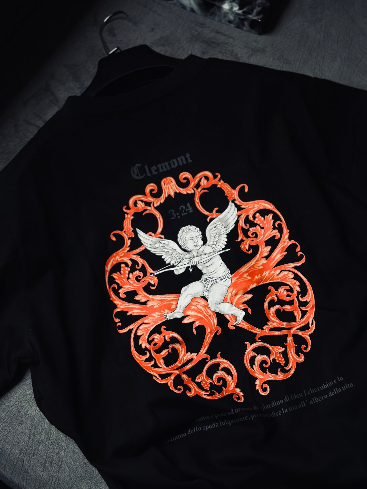 CAMISETA SLIM CLE NEGRA ANGEL 3:24
