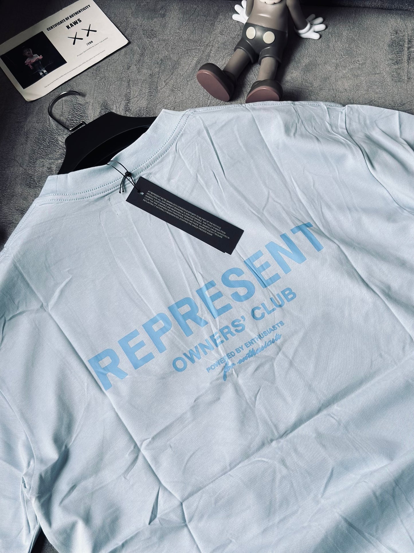 CAMISETA OVERSIZE REP AZUL CELESTE CLASICO