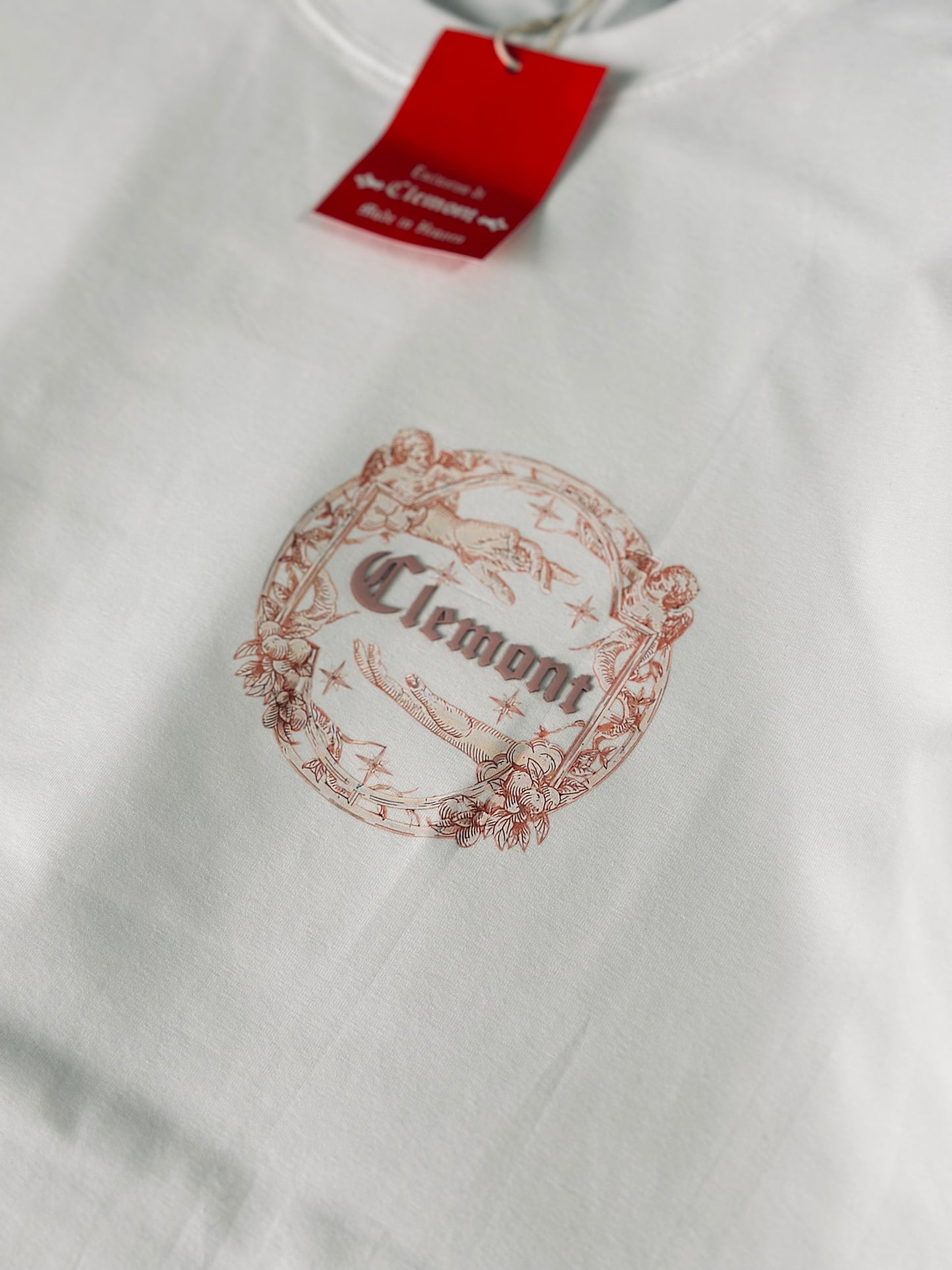 CAMISETA SLIM CLE BLANCA MANOS ANGEL