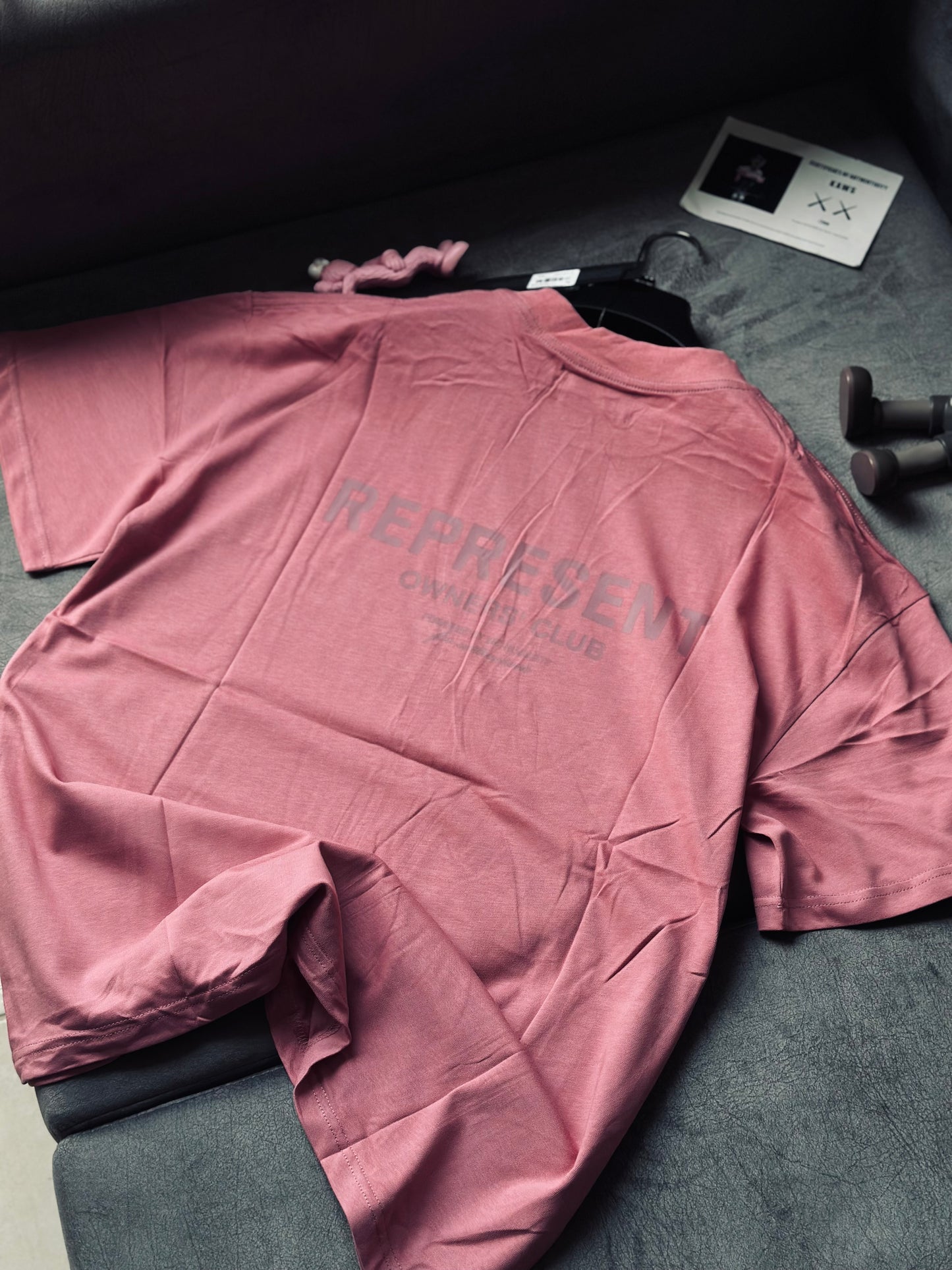 CAMISETA OVERSIZE REP ROSADO CLASICO