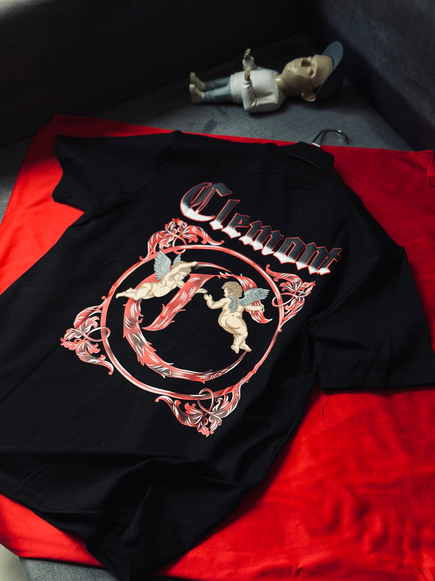 CAMISETA SLIM CLE NEGRA C DOS ANGELES