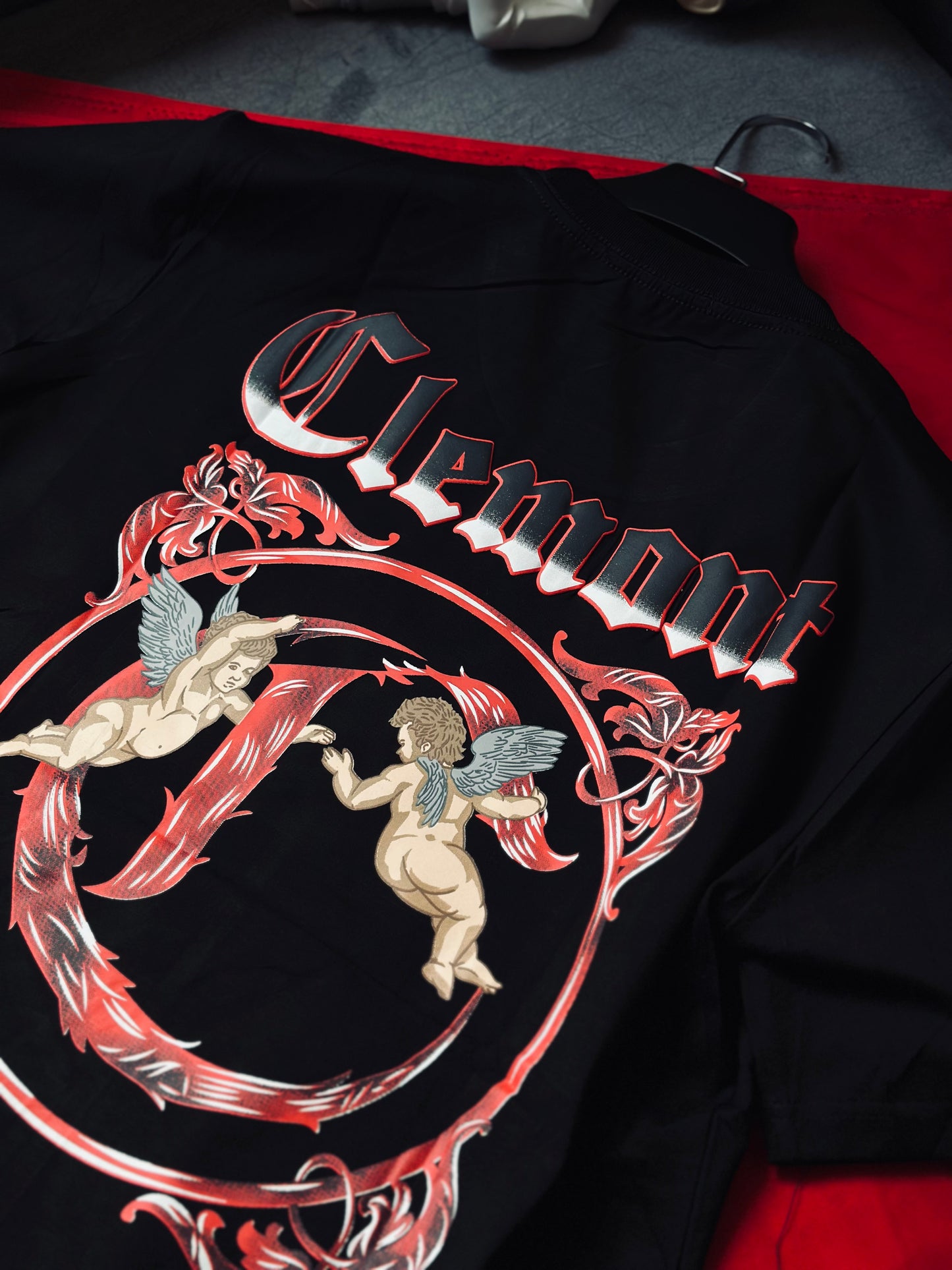 CAMISETA SLIM CLE NEGRA C DOS ANGELES