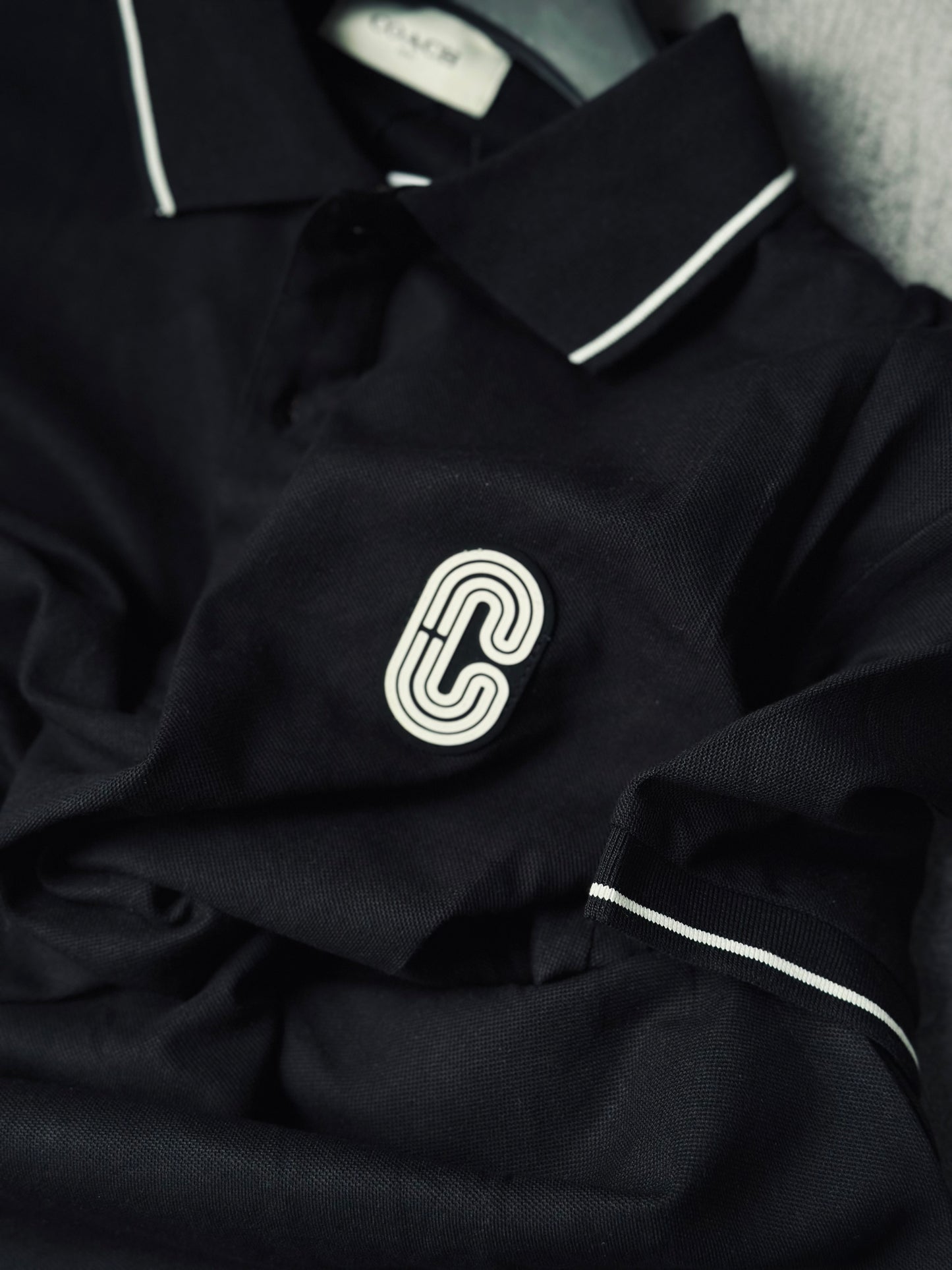 CAMISETA POLO COA NEGRA C BLANCA