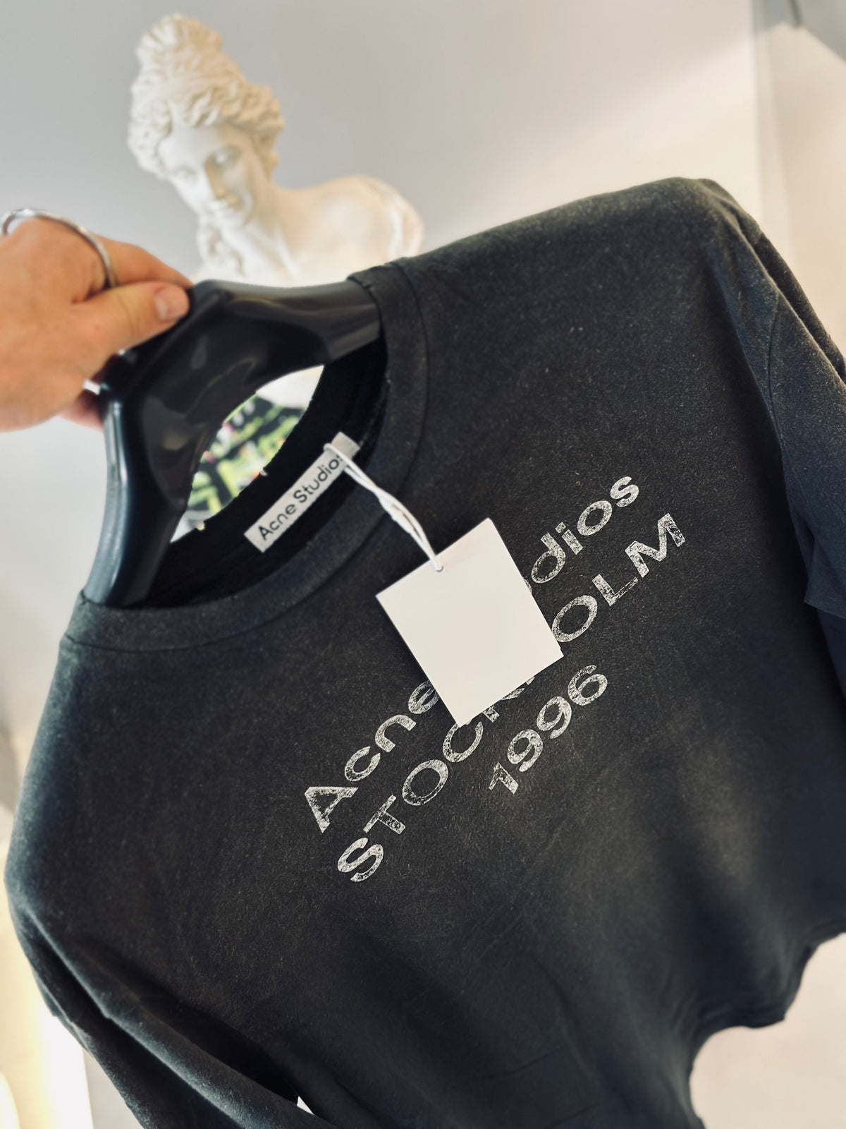 CAMISETA OVERSIZE ACN GRIS DESGASTE 1996