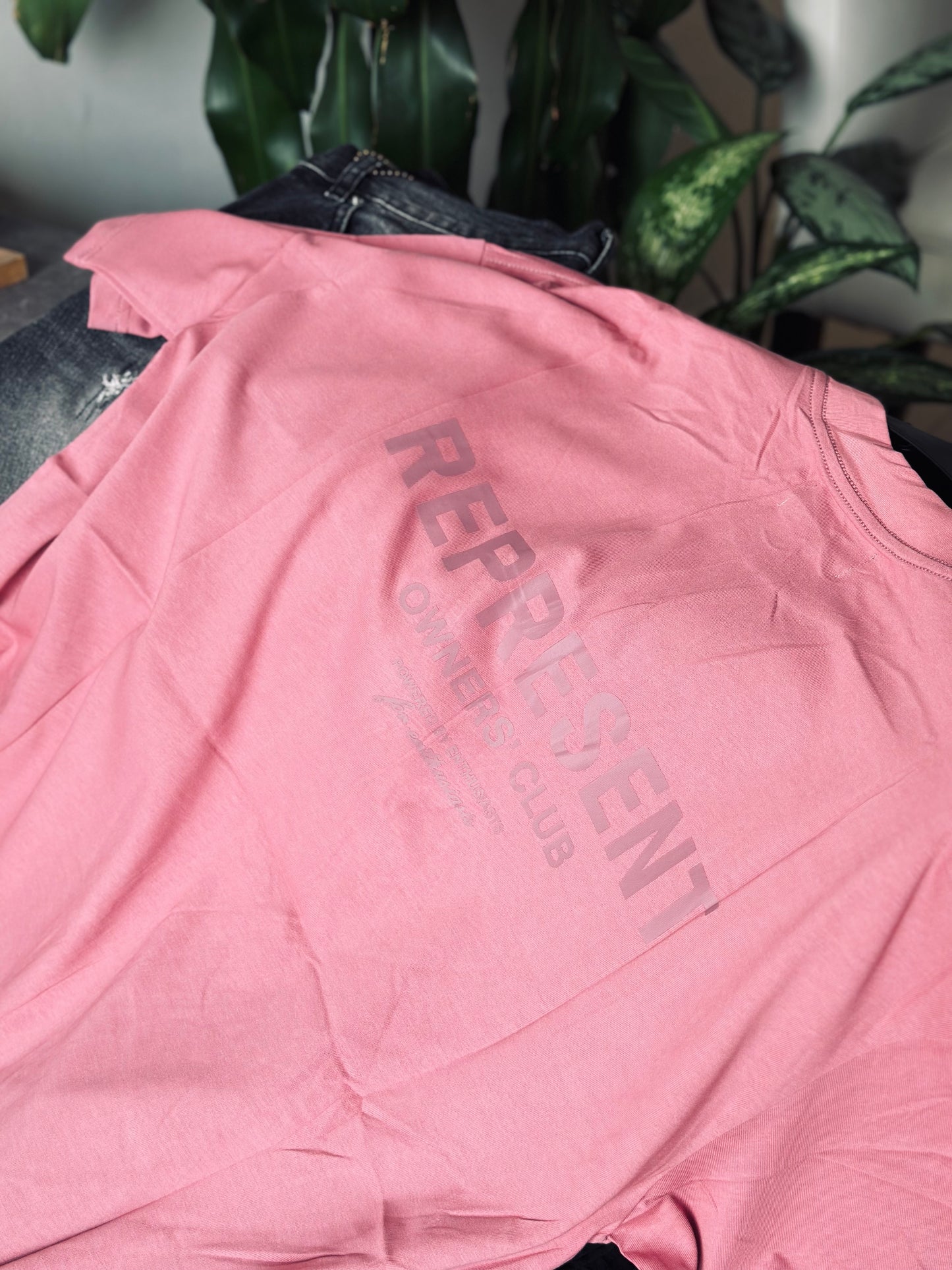 CAMISETA OVERSIZE REP ROSADO CLASICO