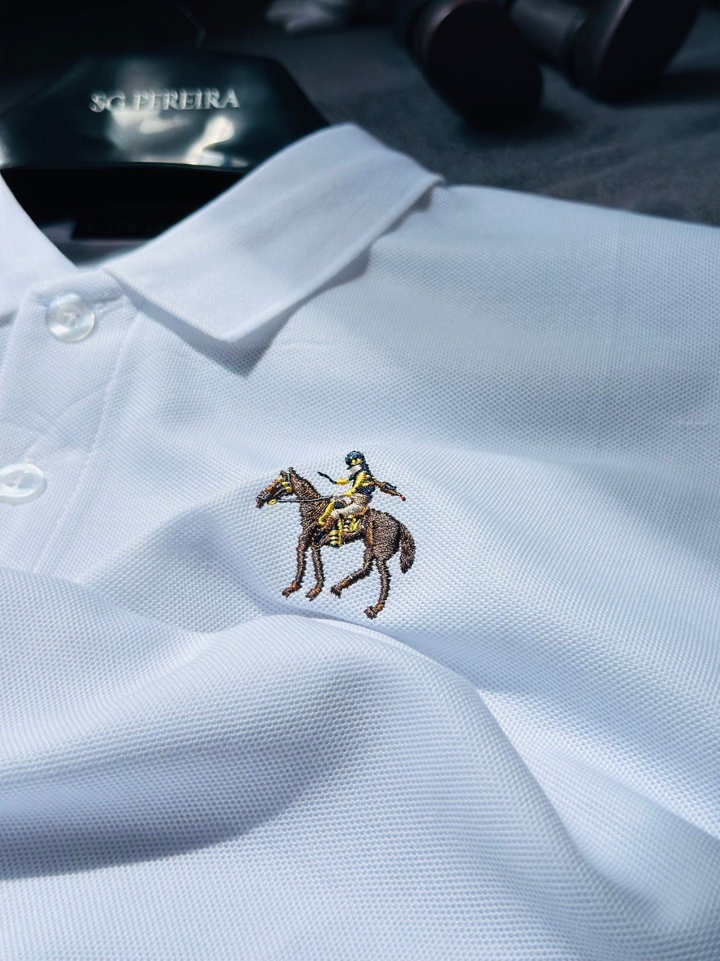 CAMISETA POLO RAL BLANCA CABALLO