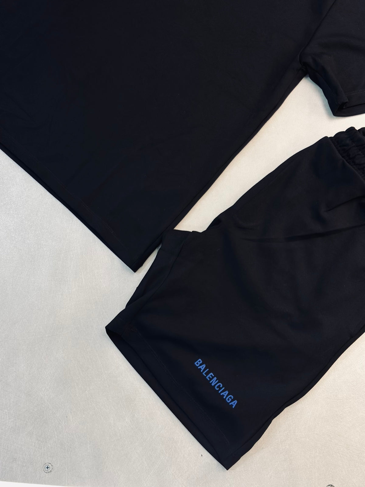 CONJUNTO BAL NEGRO TEJIDO AZUL