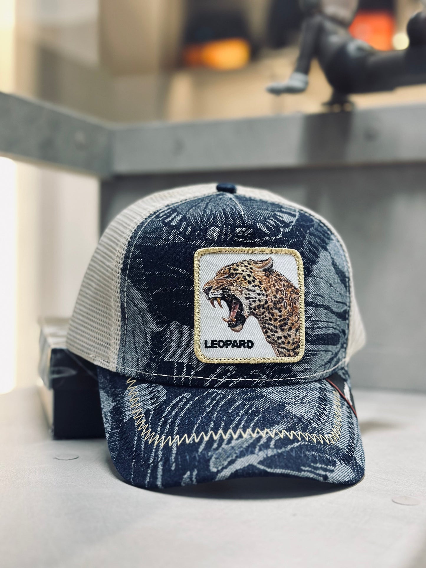 GORRA GOO DENIM LEOPARDO