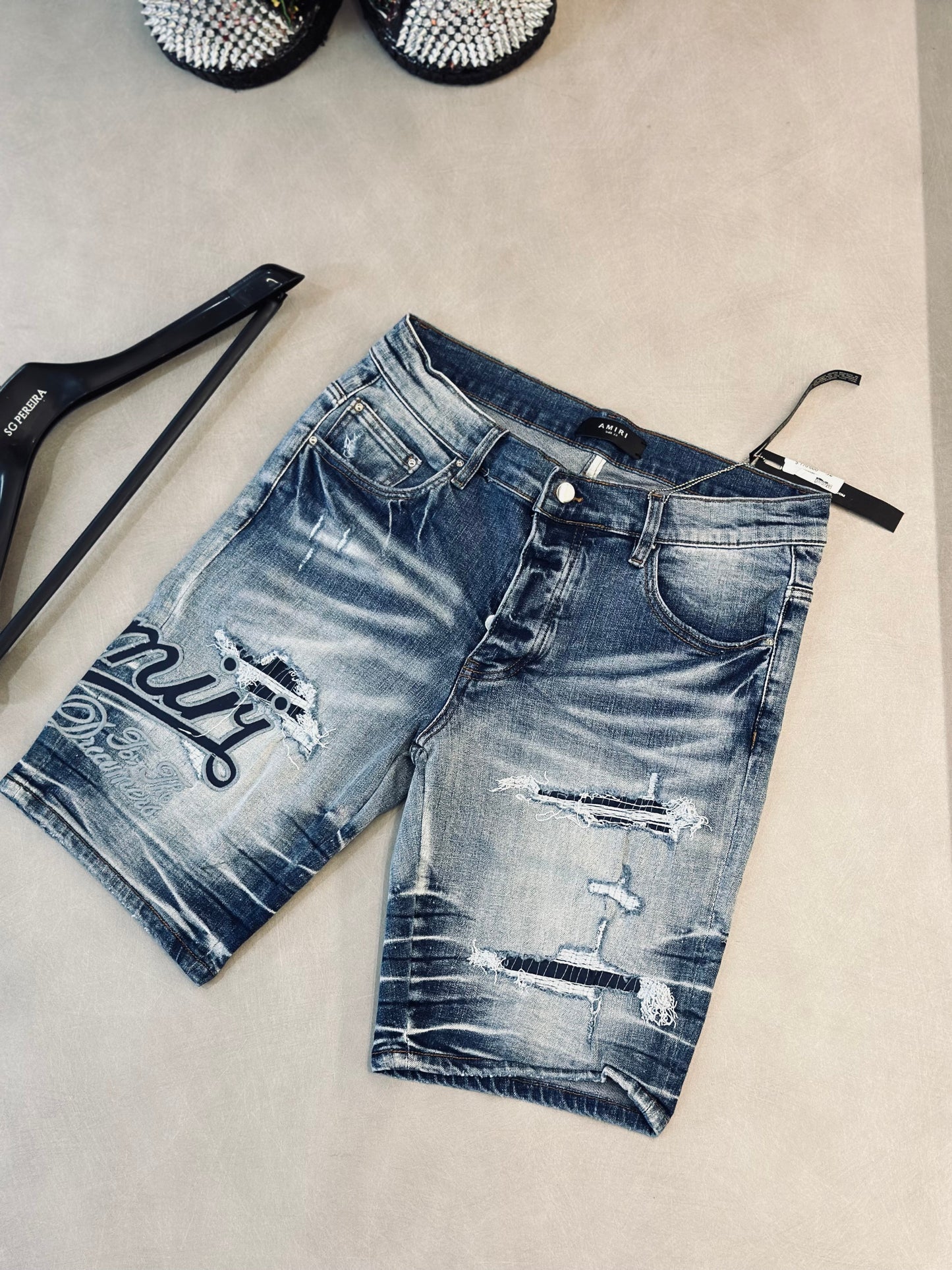SHORT DENIM AMI AZUL AMI LETRAPEGAD