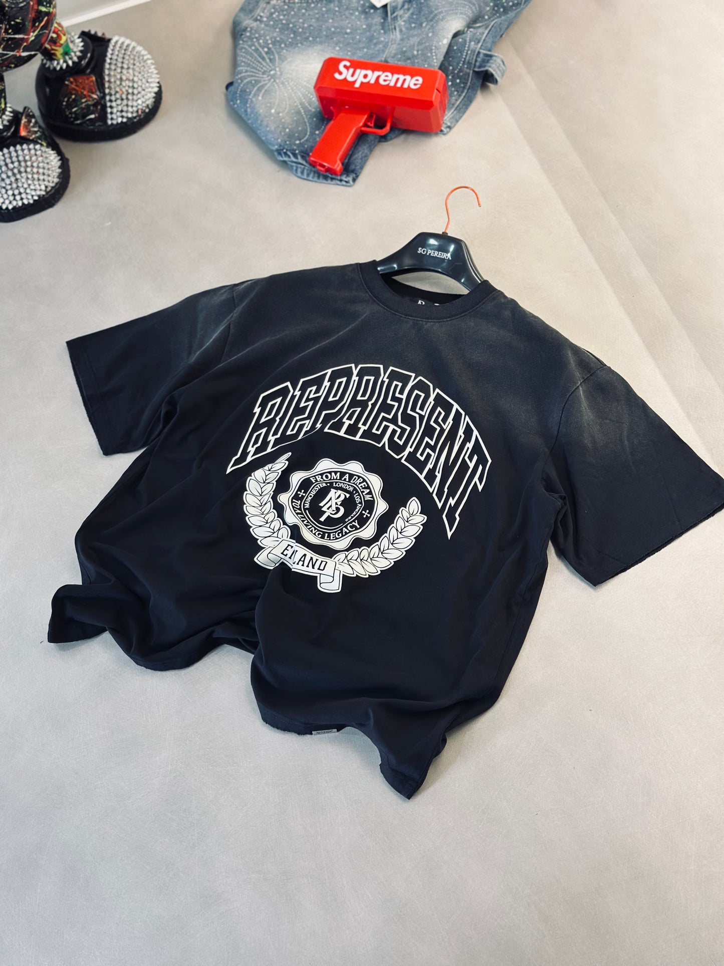 CAMISETA OVERSIZE REP GRIS ENGLAND