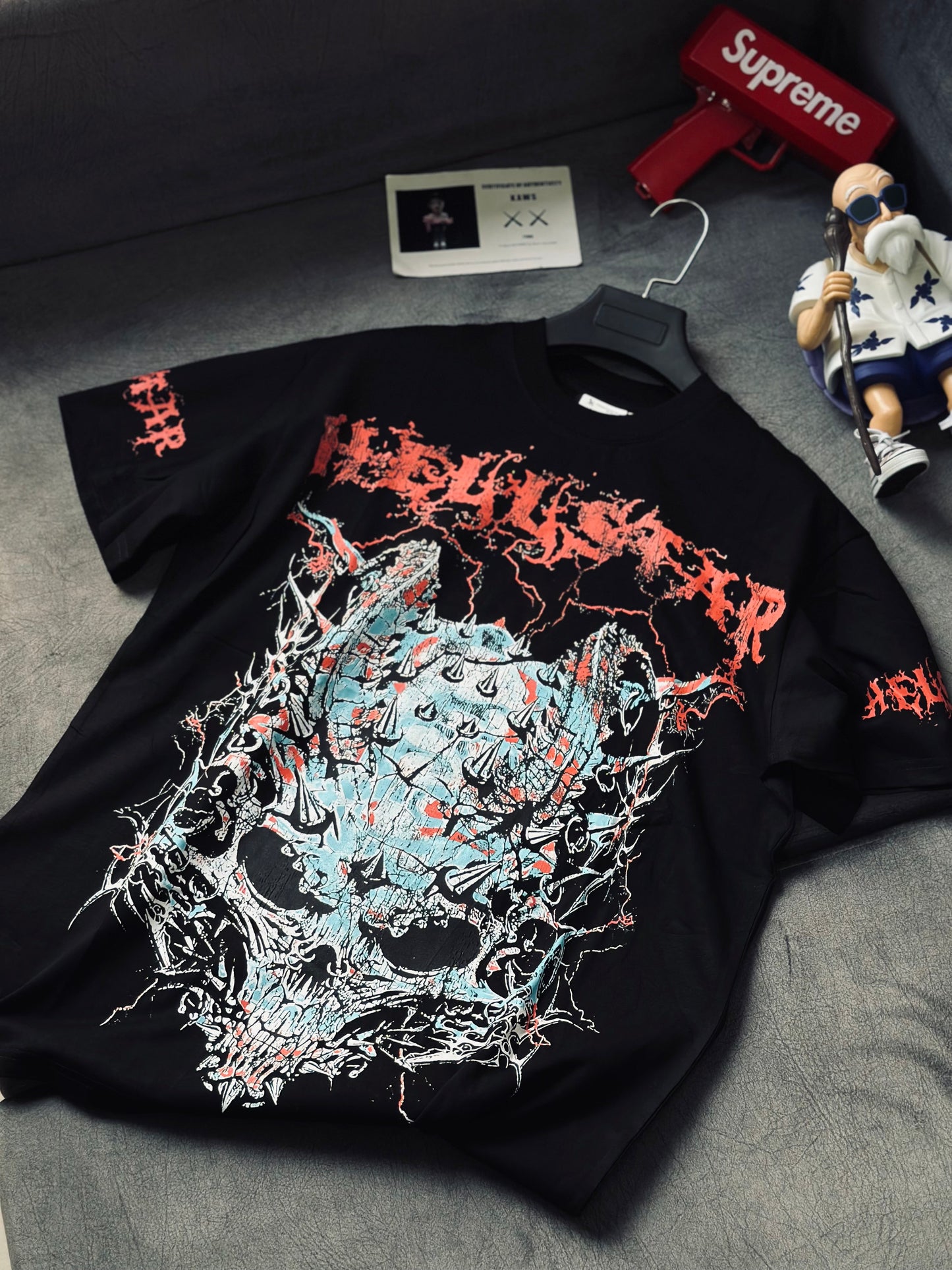 CAMISETA OVERSIZE HEL NEGRA BRAINWASHING