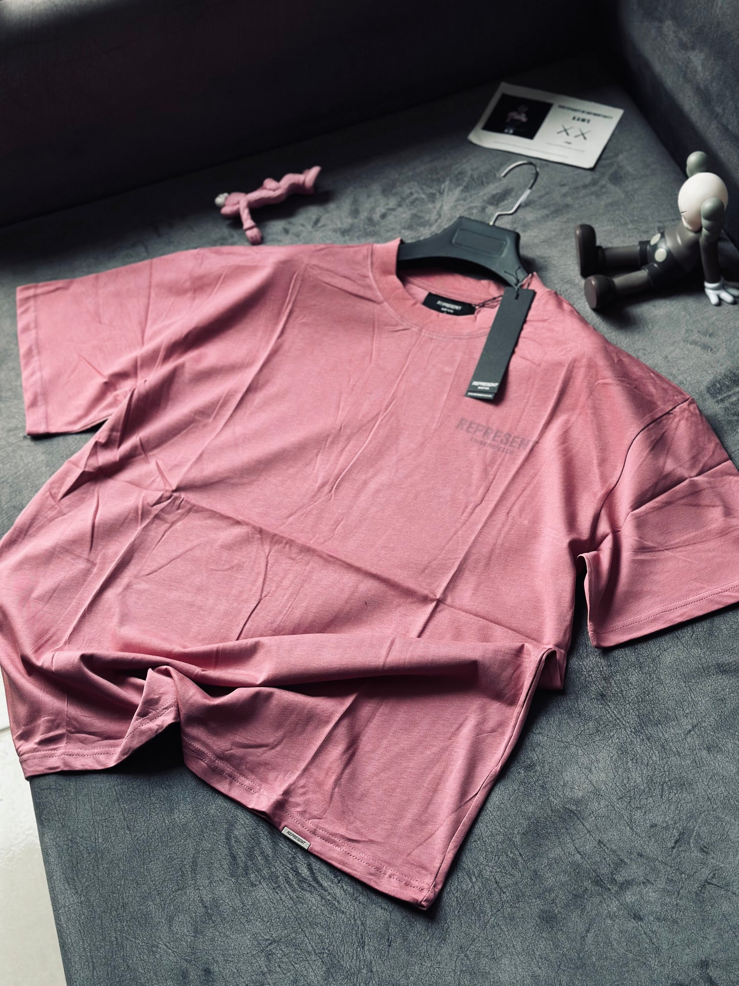 CAMISETA OVERSIZE REP ROSADO CLASICO