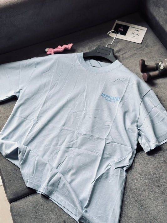 CAMISETA OVERSIZE REP AZUL CELESTE CLASICO