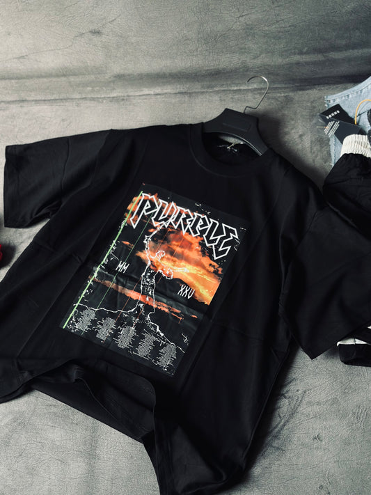 CAMISETA OVERSIZE PUR NEGRA MMXXV
