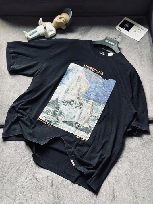 CAMISETA OVERSIZE REP GRIS OSCURO RMAR
