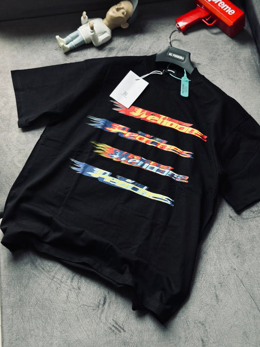 CAMISETA OVERSIZE WE1 NEGRA PEACHES