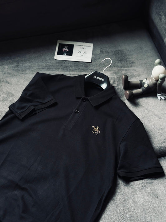 CAMISETA POLO RAL NEGRA CABALLO