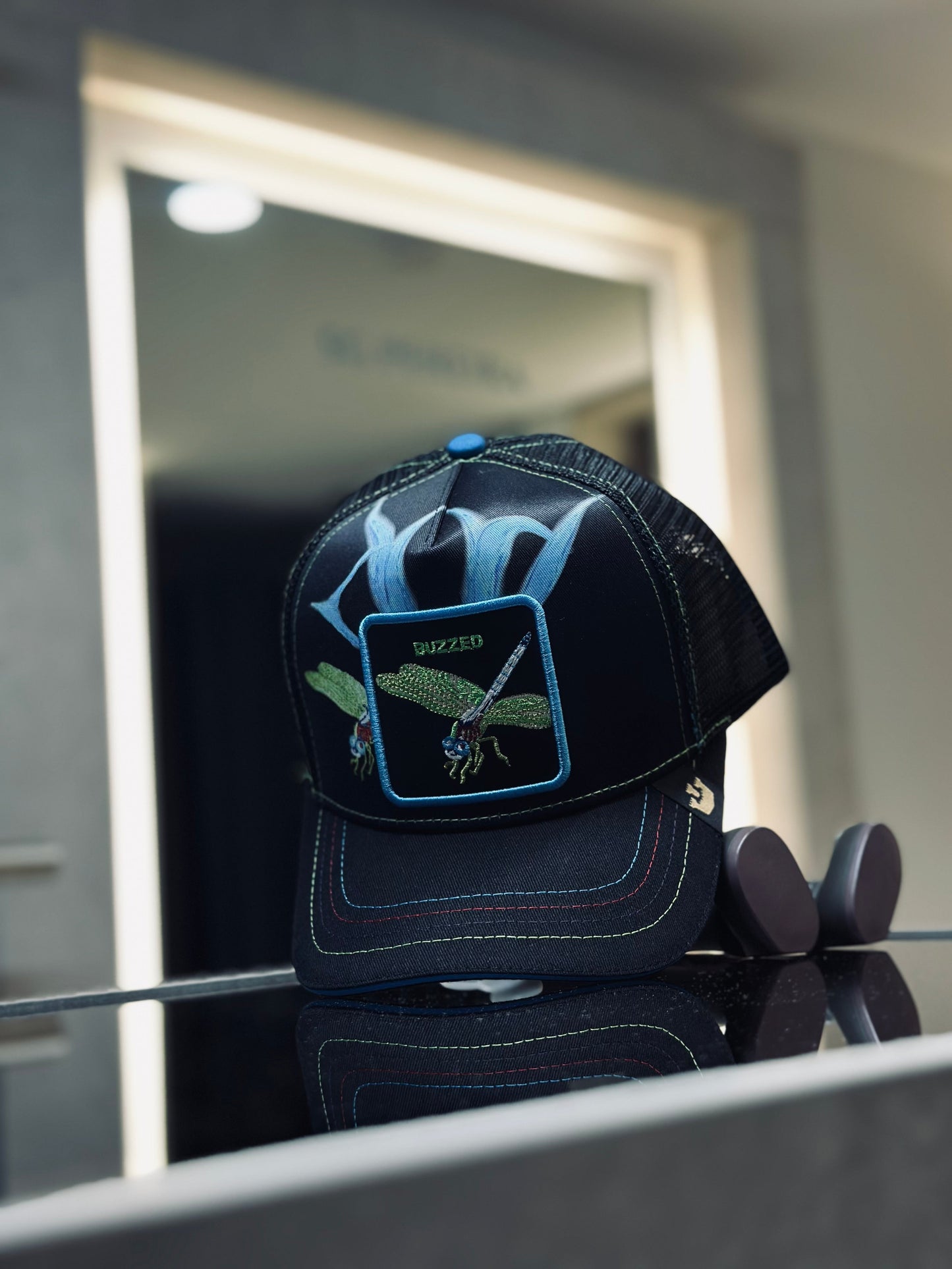 GORRA GOO NEGRA BUZZED AZUL