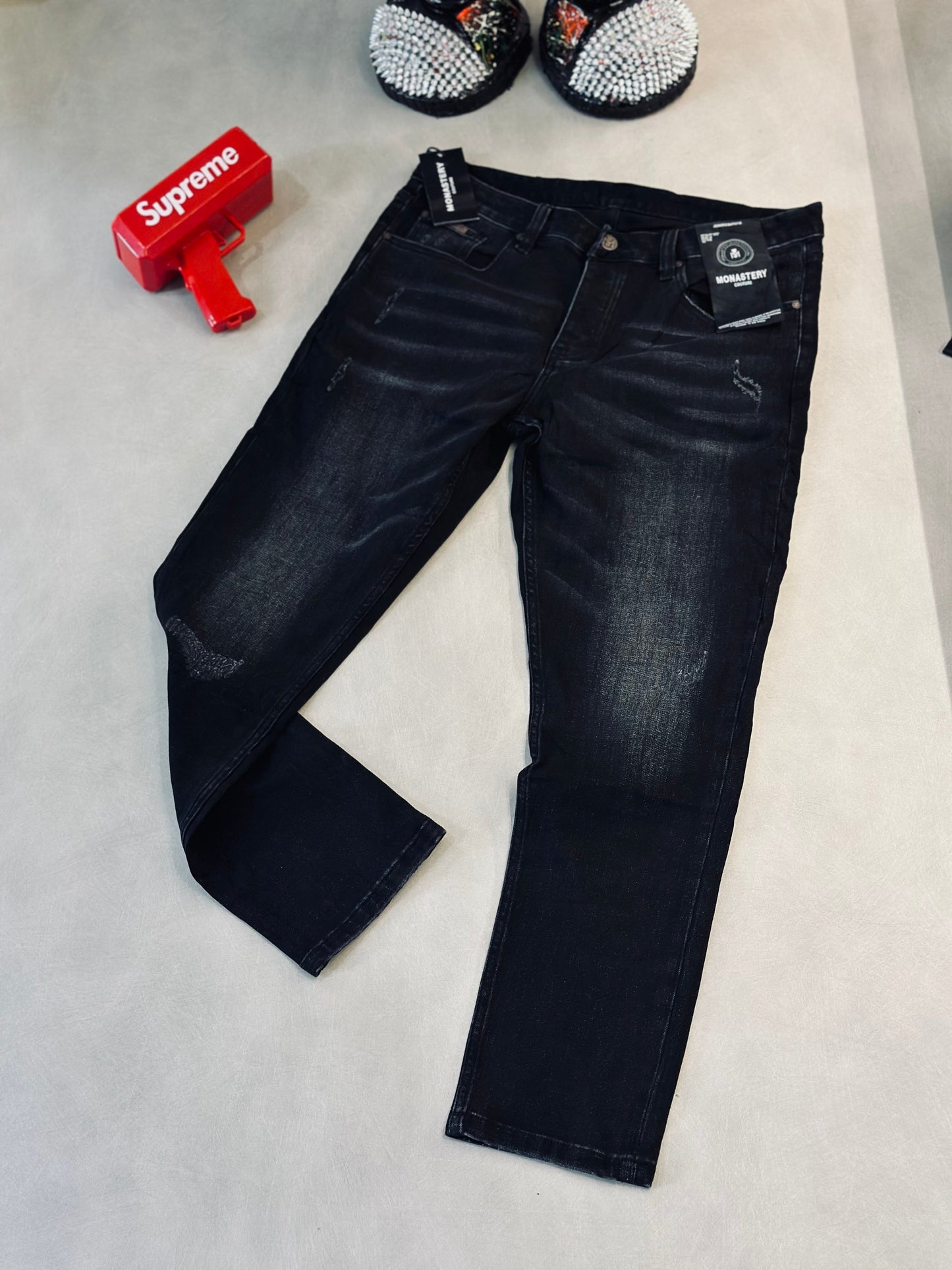 JEAN DENIM MON NEGRO RECTO CLASICO