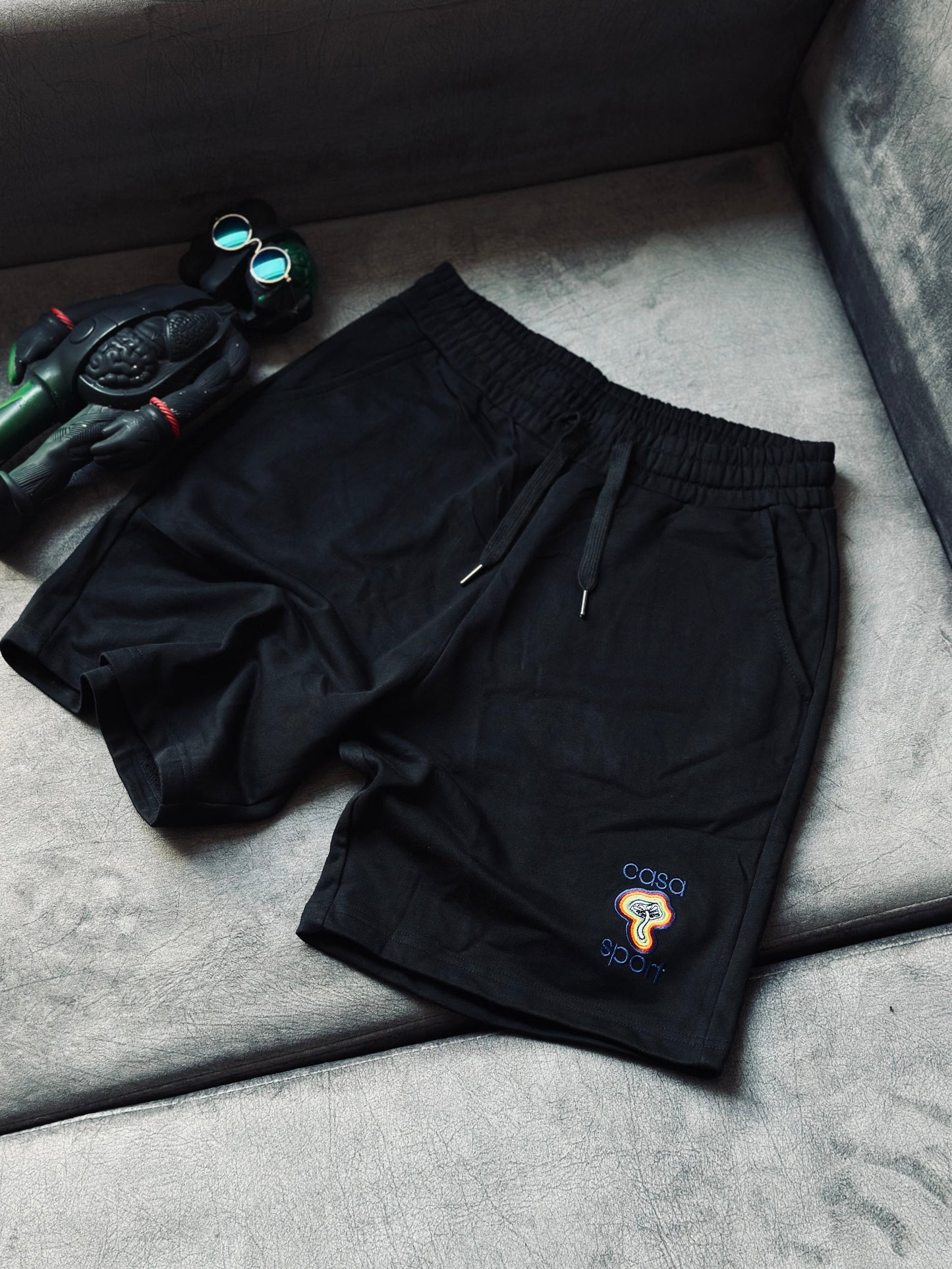 PANTALONETA CAS NEGRA HONGO COLORES