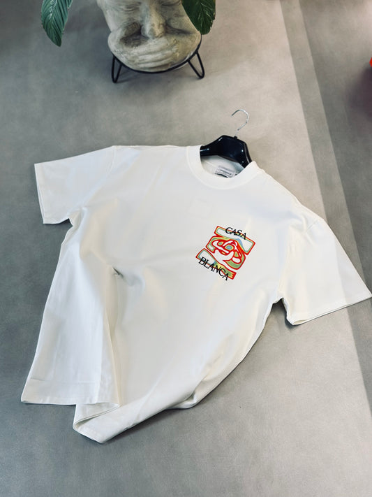 CAMISETA OVERSIZE CAS BLANCA COLORES