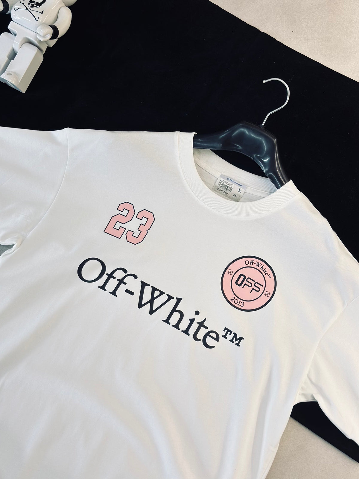 CAMISETA OVERSIZE OFF BLANCA 23 ROSADO 2013
