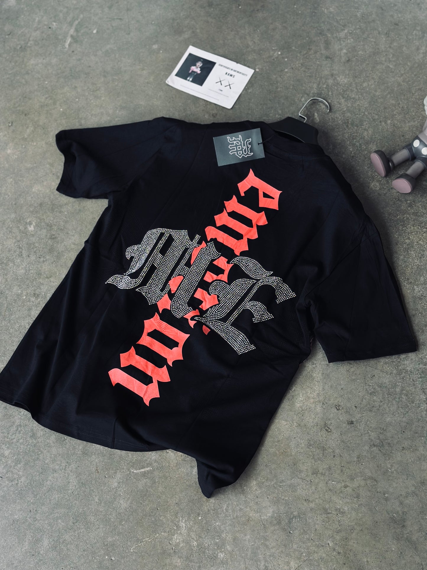 CAMISETA OVERSIZE MIX NEGRA PULPO