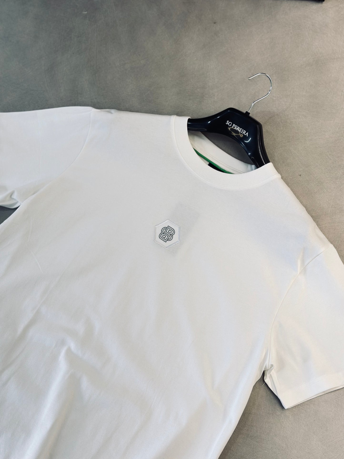 CAMISETA SLIM BOS BLANCA B TEJIDO