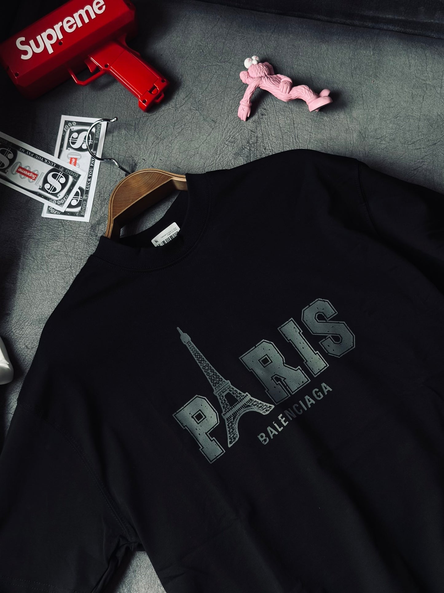 CAMISETA OVERSIZE TC BAL NEGRA TORRE PARIS