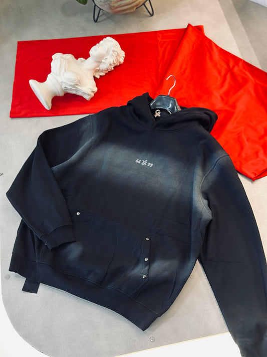 HOODIE YOU NEGRO CLASICO YYGRIS