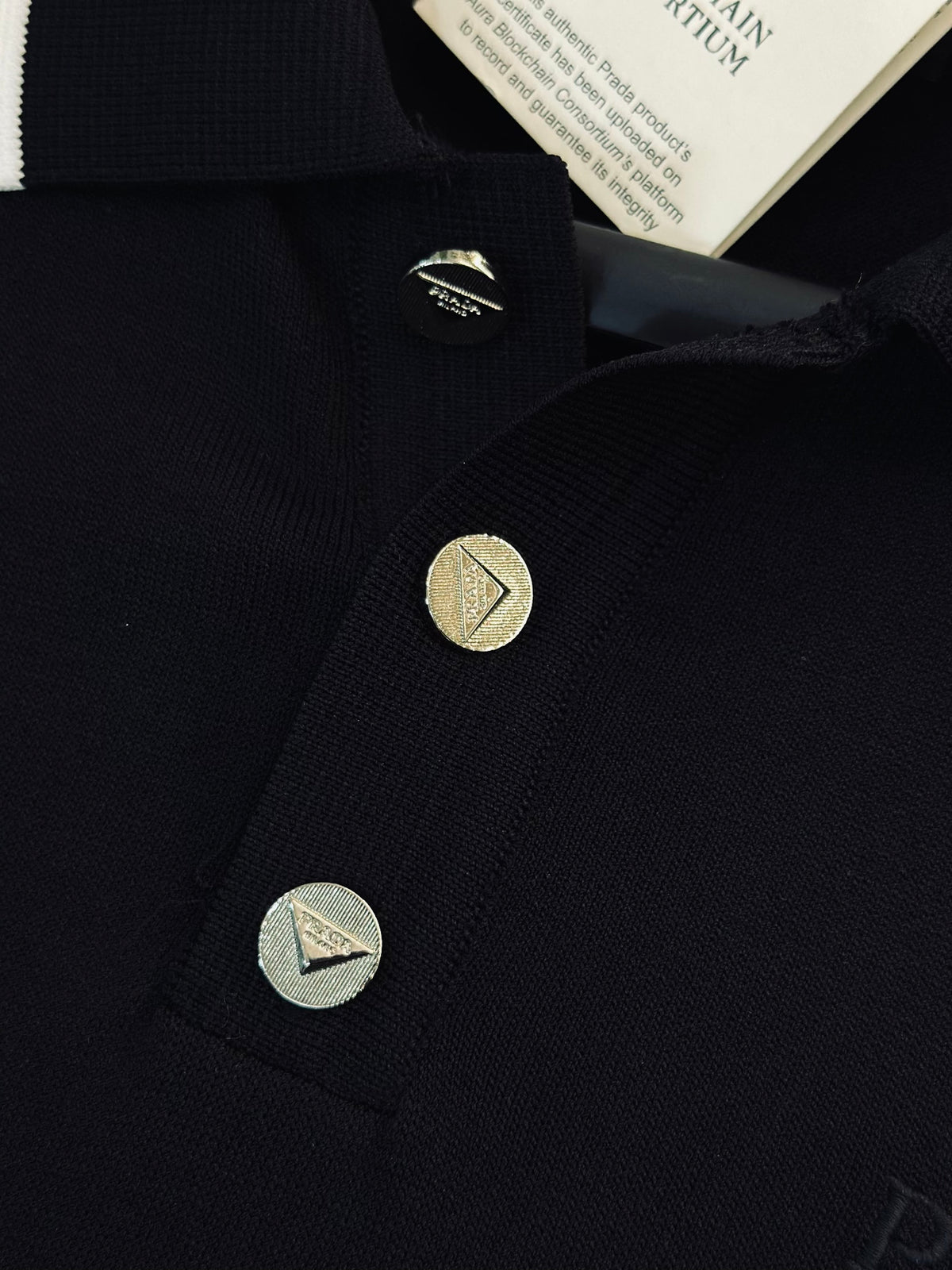CAMISETA POLO PRA NEGRA TEJIDO PRA NEGRA