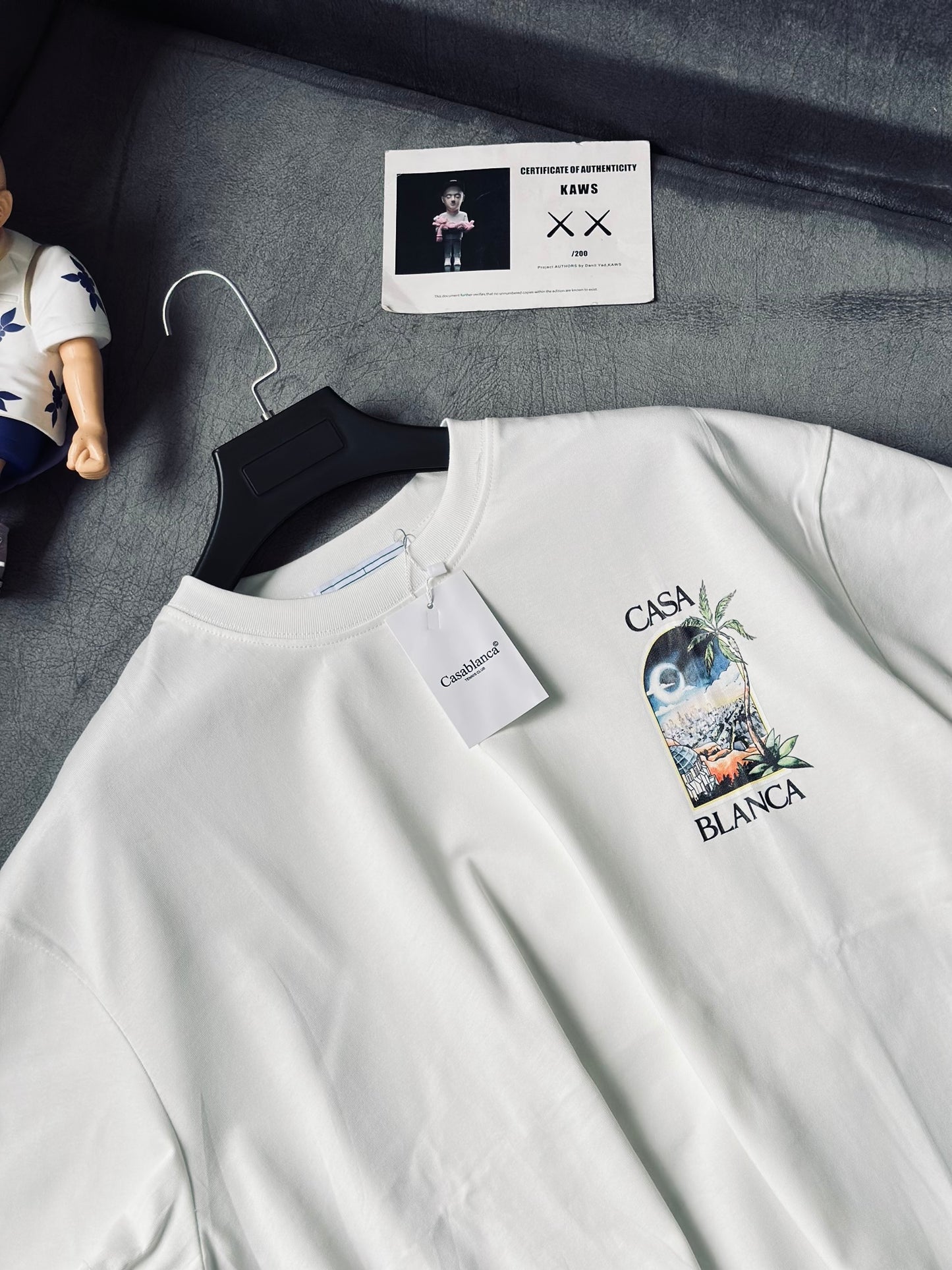 CAMISETA OVERSIZE CAS BLANCA NOCHE