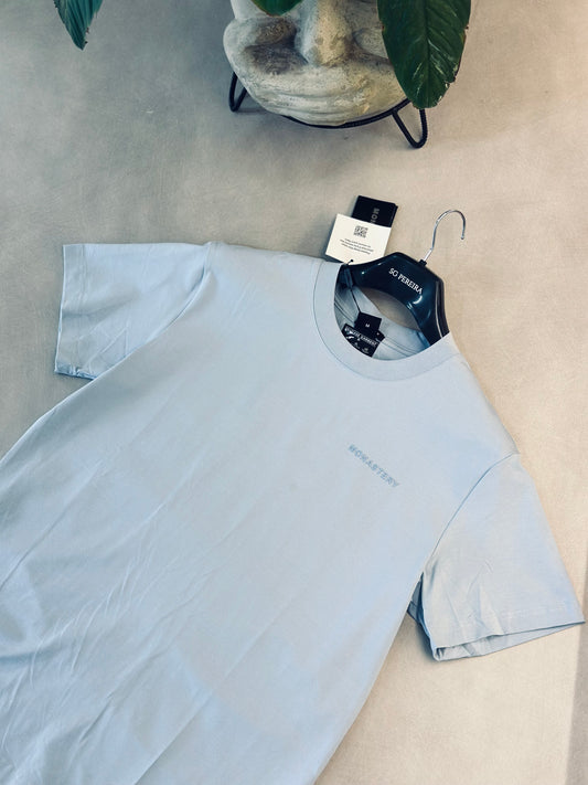 CAMISETA SLIM MON AZUL MONASTERY LATERAL