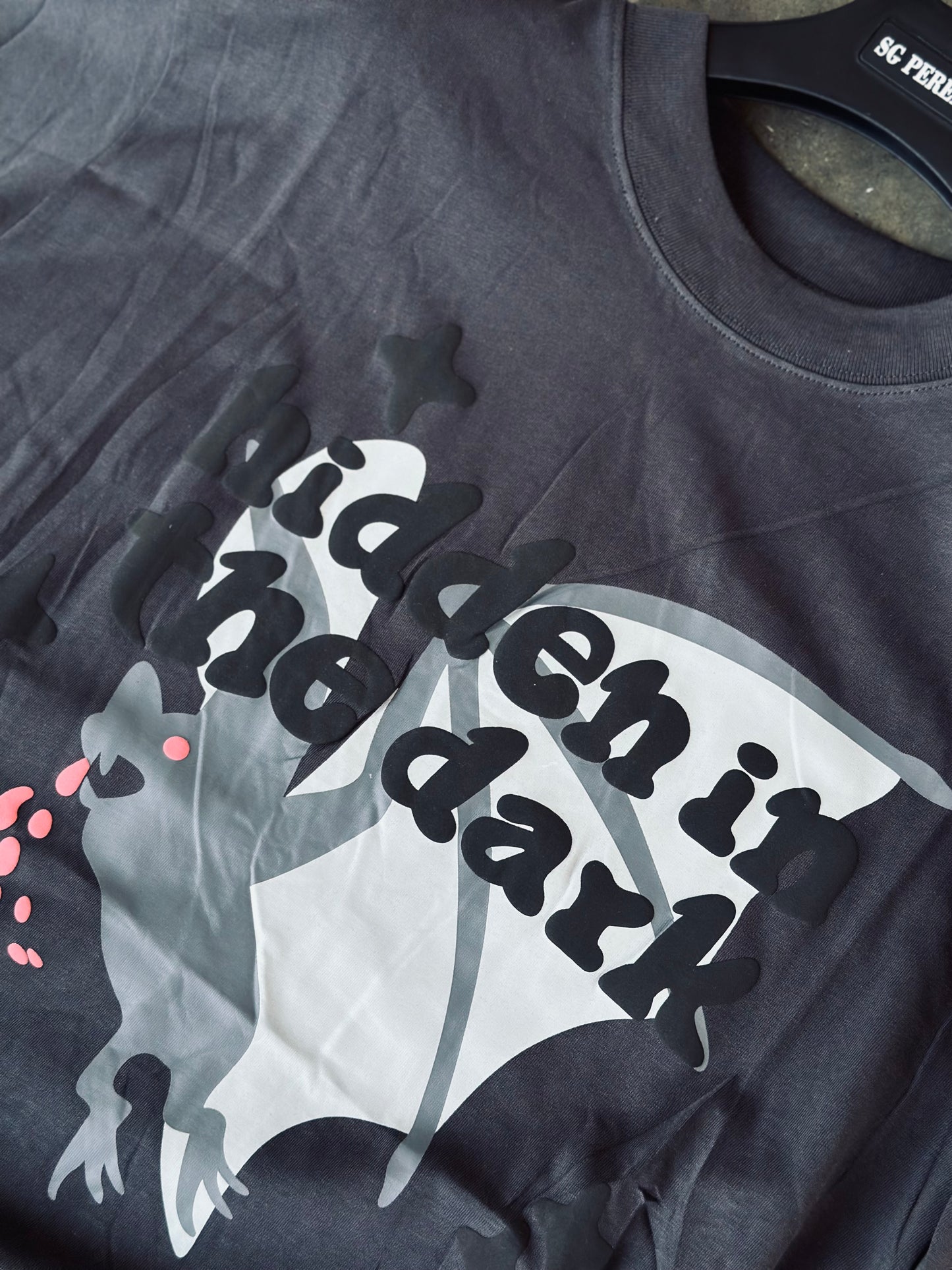 CAMISETA OVERSIZE BRO GRIS VAMPIRO