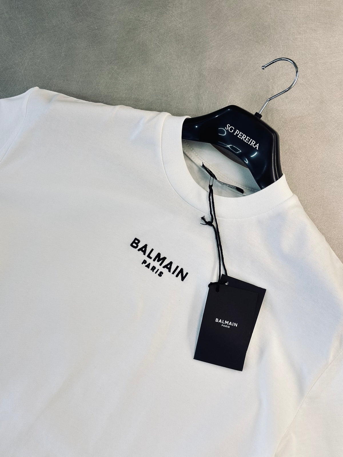 CAMISETA SEMI OVERSIZE BAL BLANCA CLASICA BORDADO